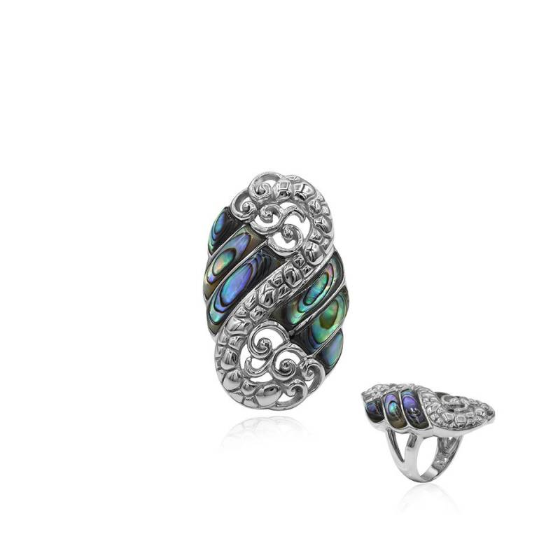 J Classics Silberring Abalone Shell Silver Ring (Art of Nature) (1-tlg) von J Classics