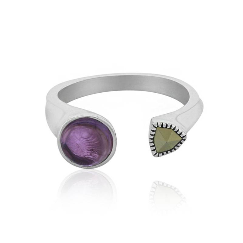 J Classics Silberring Amethyst Silver Ring (TPC) (1-tlg) von J Classics