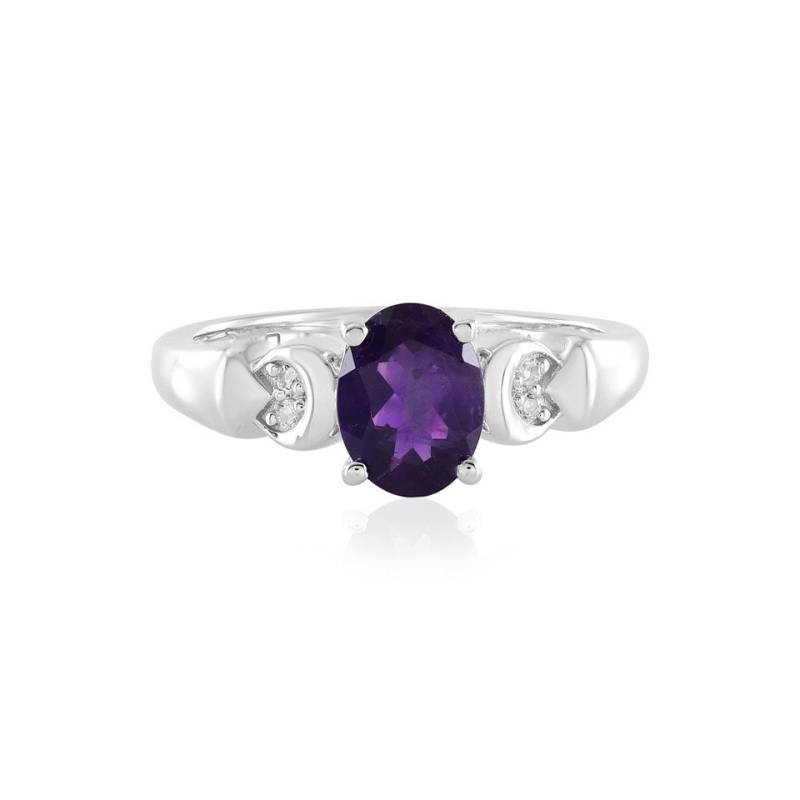 J Classics Silberring Anspruchsvoller sambischer Amethyst 925 Silber Ring, 0,9 ct (1-tlg) von J Classics