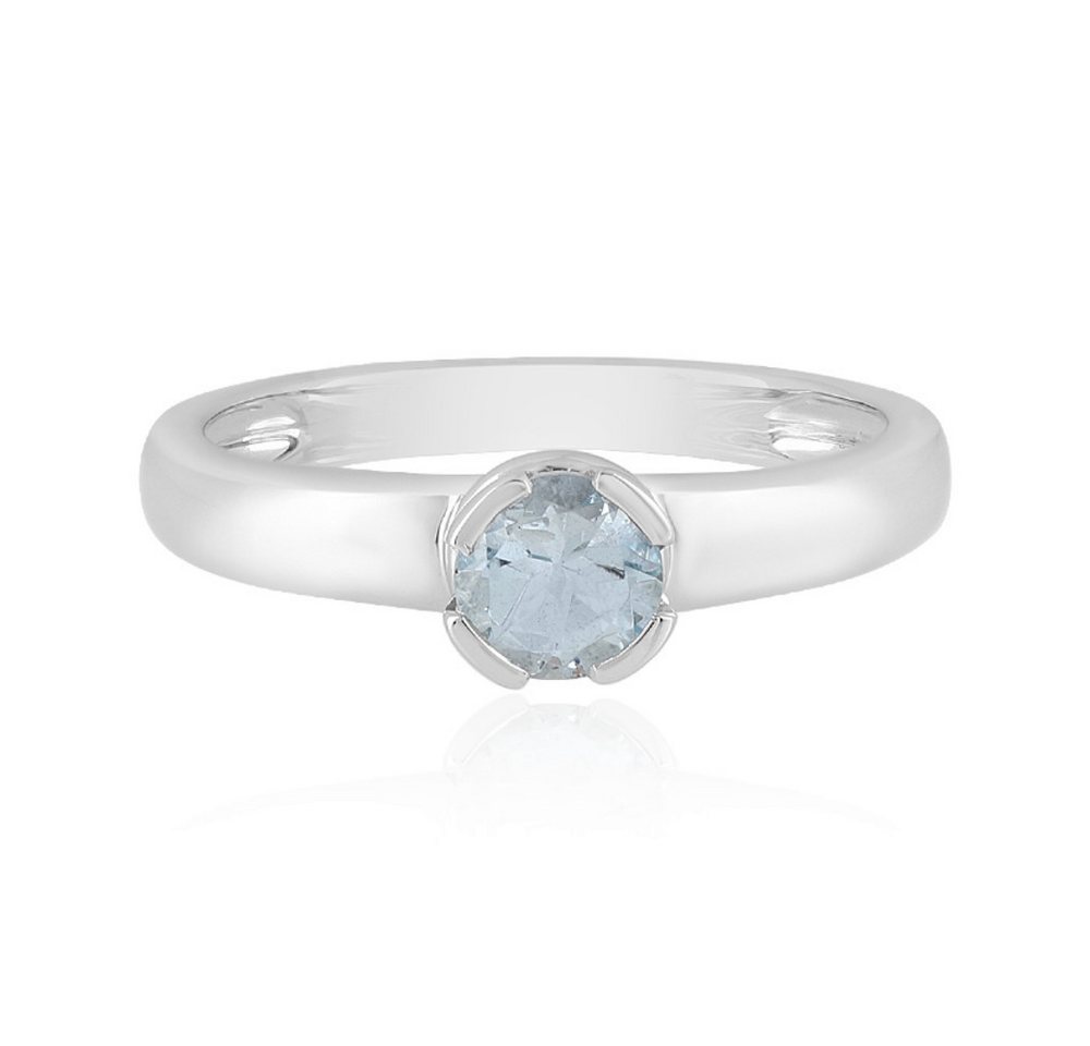 Cavill Solitärring Aquamarin Ring 0,40 ct, 925 Sterling Silber, blauer Edelstein Damen (1-tlg) von Cavill