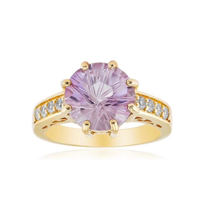 Cavill Silberring Cavill Ring Sterlingsilber vergoldet mit 3,10 ct Amethyst & Zirkonia (1-tlg) von Cavill