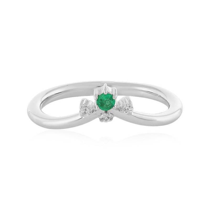 J Classics Silberring Colombian Emerald Silver Ring (1-tlg) von J Classics