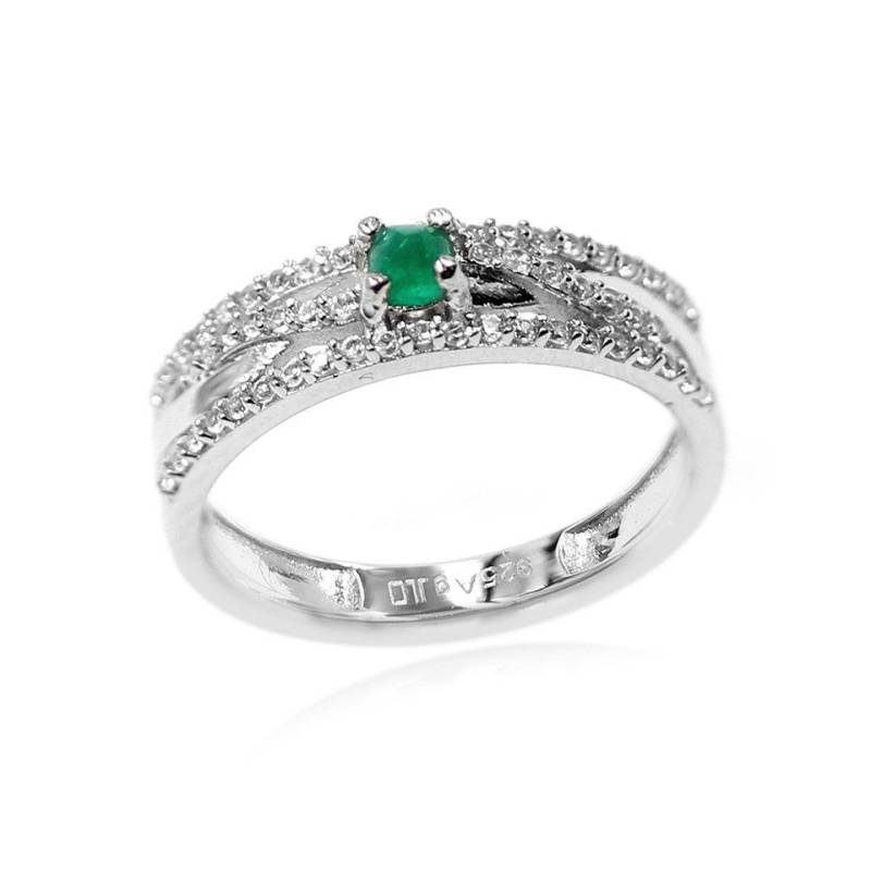 J Classics Silberring Colombian Emerald Silver Ring (1-tlg) von J Classics