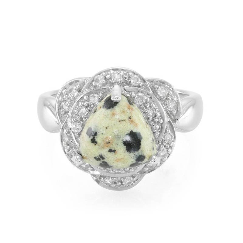 J Classics Silberring Dalmatian Jasper Silver Ring (1-tlg) von J Classics