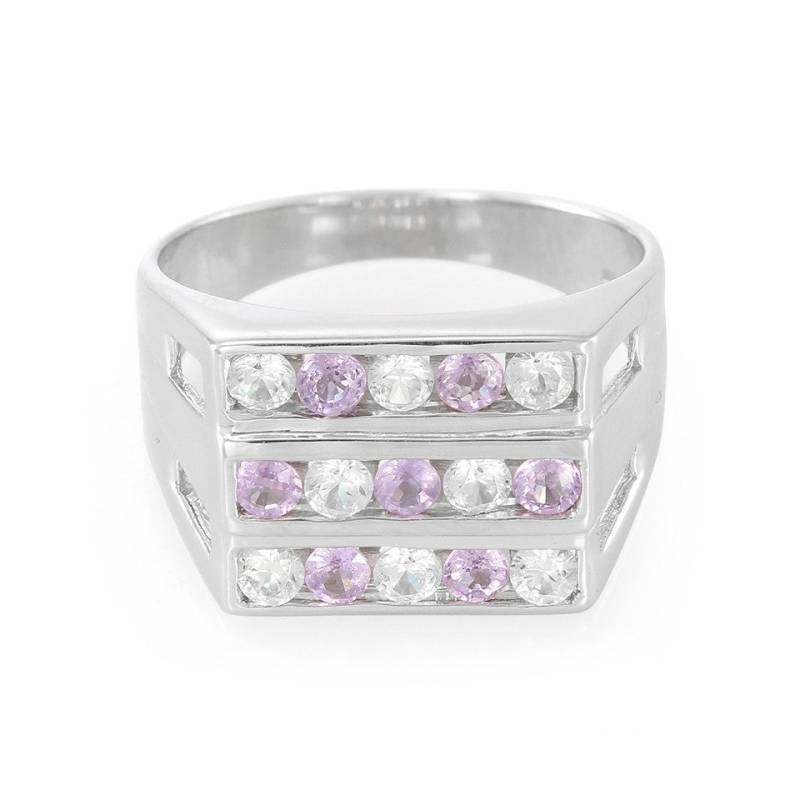 Cavill Silberring Ceylon Saphir & Zirkon Sterling Silber Ring, 1,462ct (1-tlg) von Cavill
