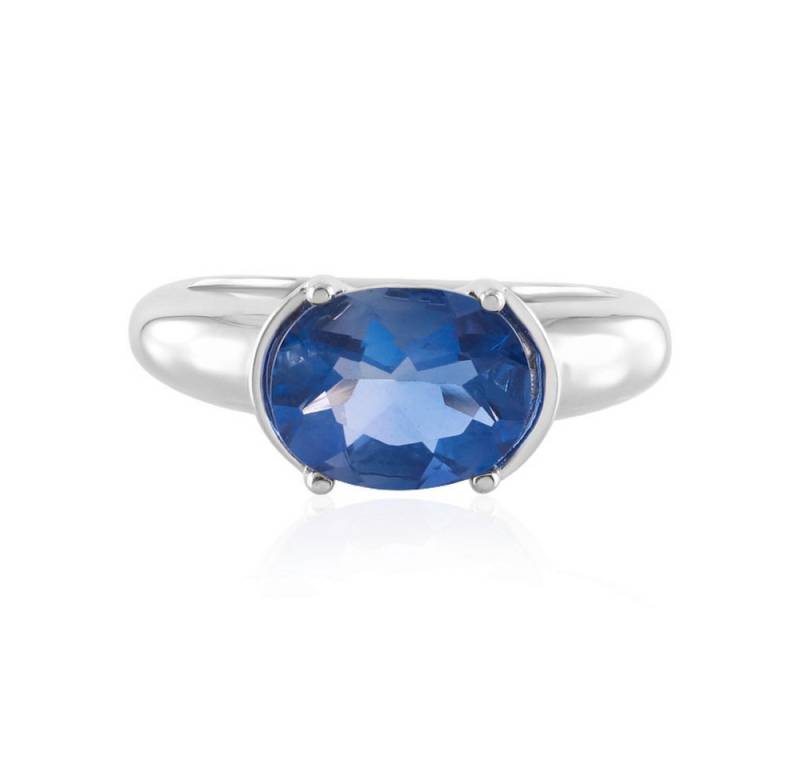 Cavill Solitärring Cavill Silberring 1,98 ct Farbwechsel-Fluorit Oval, 925 Sterling (1-tlg) von Cavill