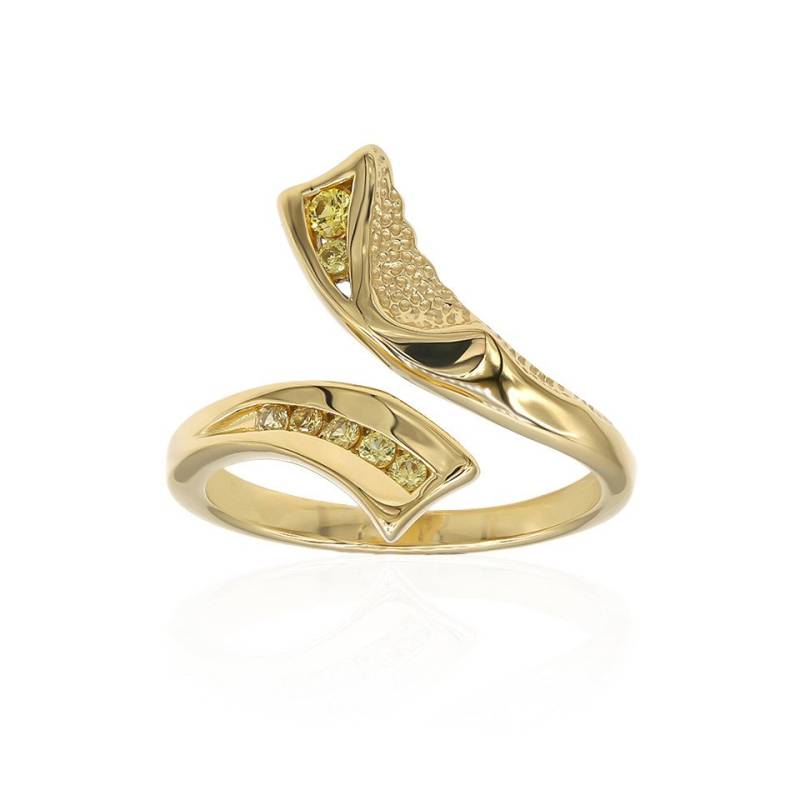 J Classics Silberring Gelber Saphir-Silberring (TPC) von J Classics