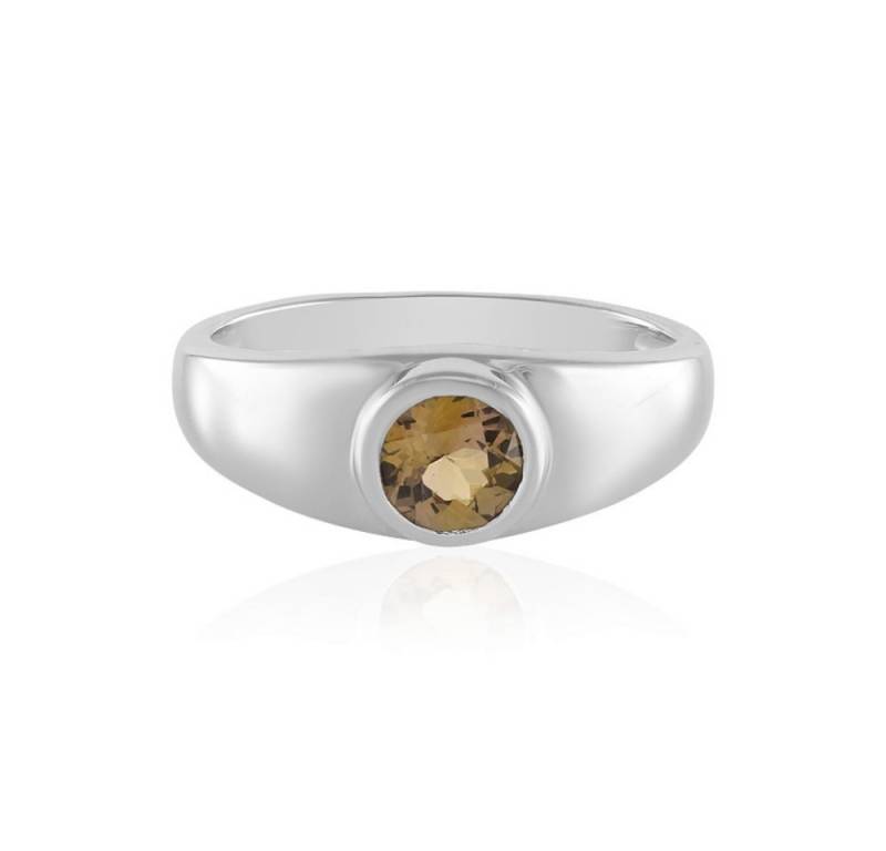 Cavill Solitärring Cavill Ring Sterlingsilber 0,76 ct gelber Tansanit, Platinbeschichtet (1-tlg) von Cavill