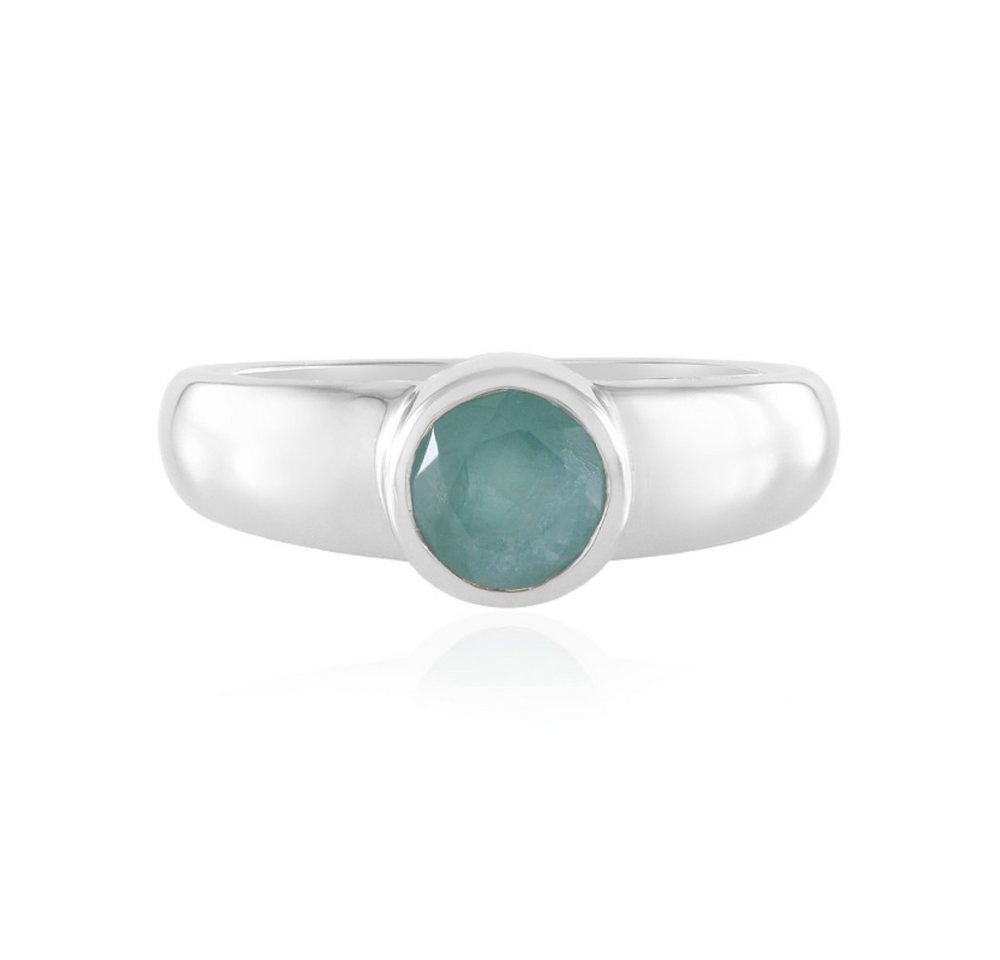 Cavill Solitärring Grandidierit Ring 0,87 ct Rundschliff platinierter 925er Silber Damen (1-tlg) von Cavill