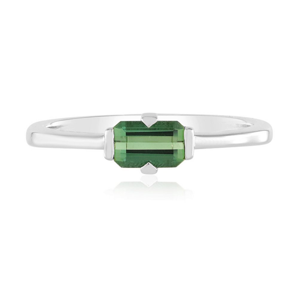 Cavill Solitärring Sterlingsilber-Ring, 0,51 ct grüner Turmalin, plattiert, Oktagon (1-tlg) von Cavill