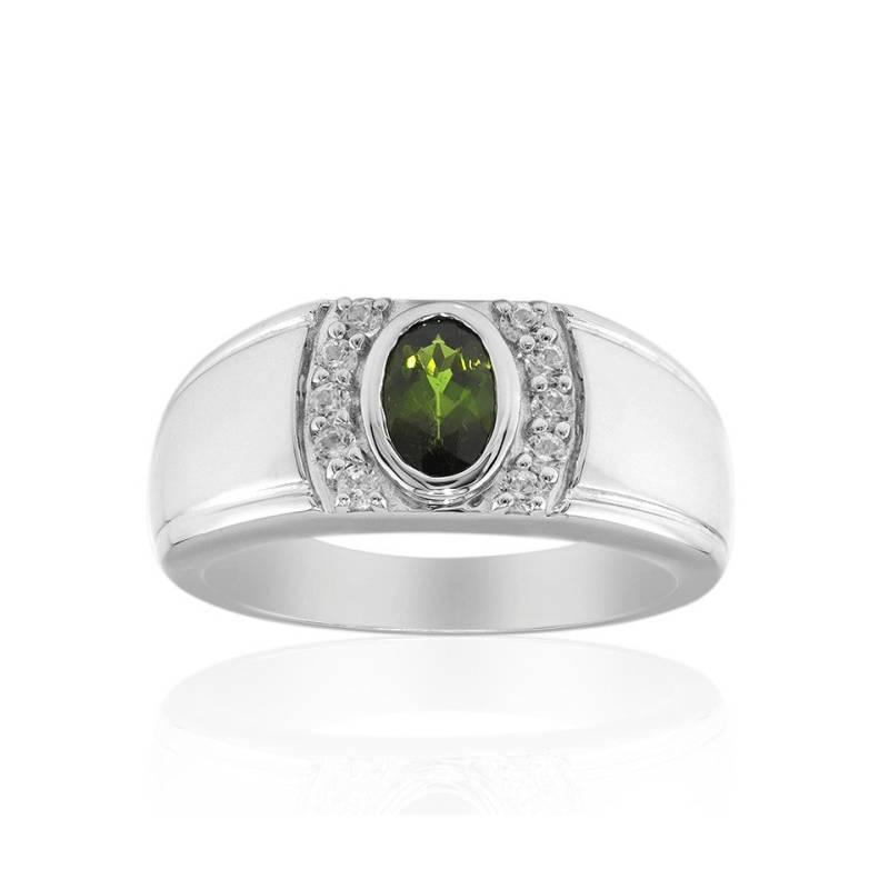 J Classics Silberring Grüner Turmalin-Silberring von J Classics