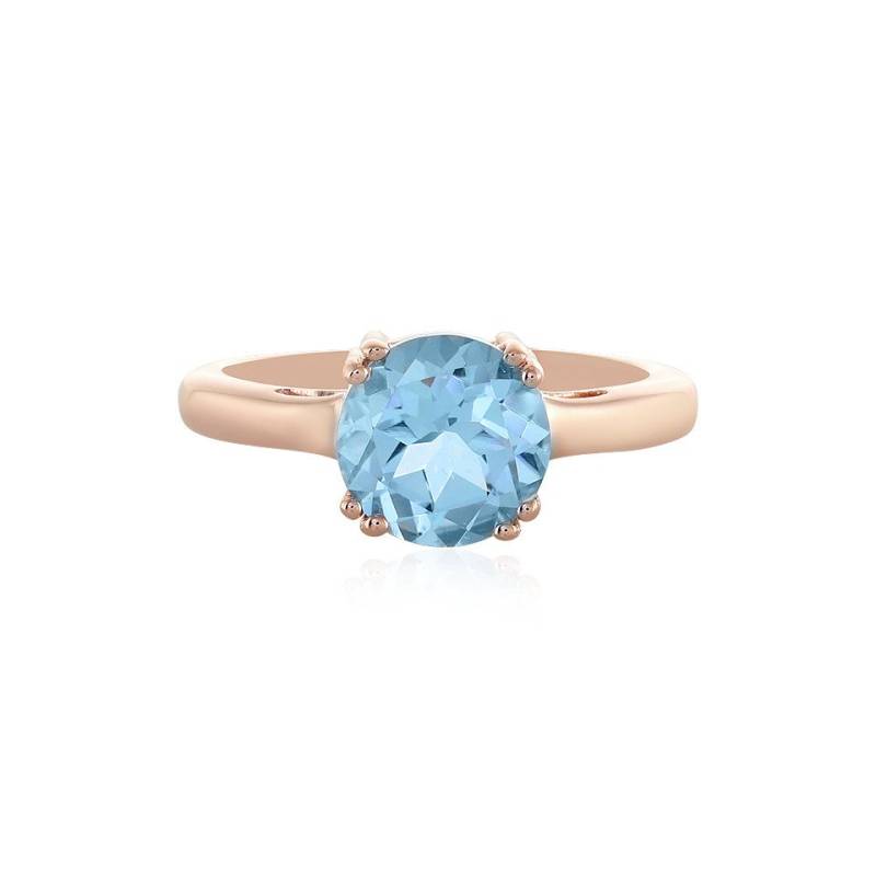 J Classics Silberring Himmelblauer Topas-Silberring von J Classics