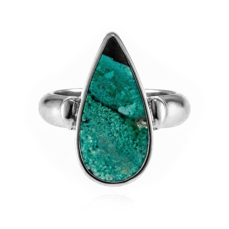 Cavill Silberring Indonesischer Holzopal 925 Silber Tropfenring, 5 ct (1-tlg) von Cavill