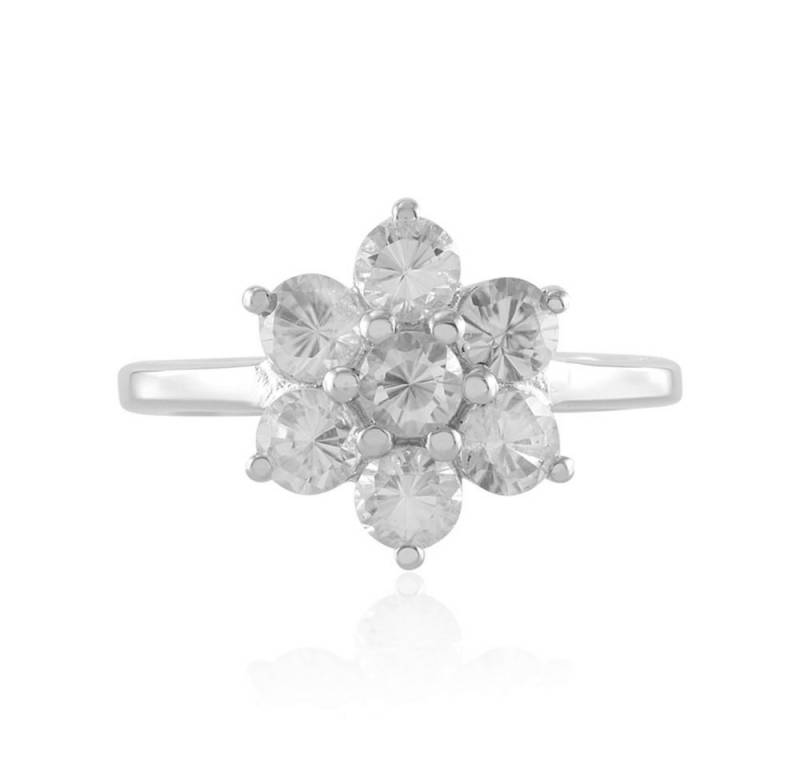 Cavill Silberring Cavill Ring aus Sterling Silber 925, platinierte Zirkone 1,64 ct (1-tlg) von Cavill