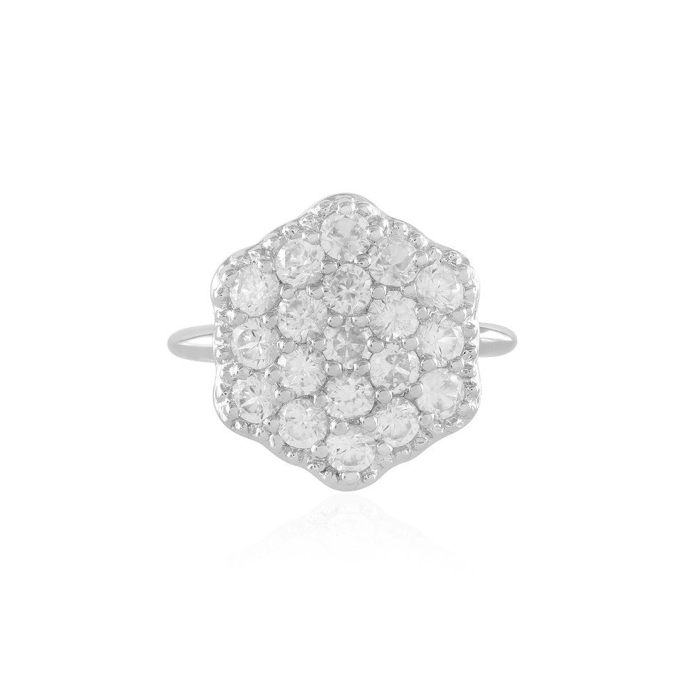 Cavill Silberring Kambodschanischer Zirkon plattierter Silberring (1-tlg) von Cavill