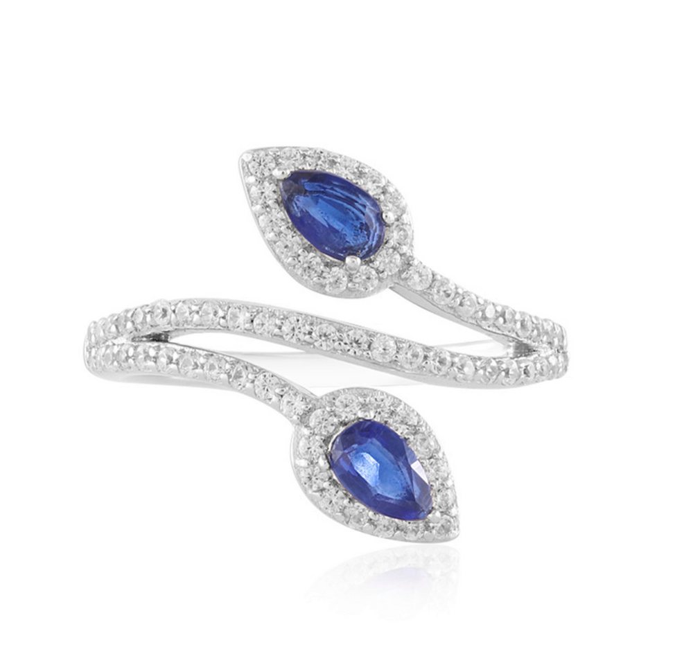 Cavill Silberring Cavill Ring Sterlingsilber 925, Kyanit Tropfen 1,044 ct, Zirkone (1-tlg) von Cavill