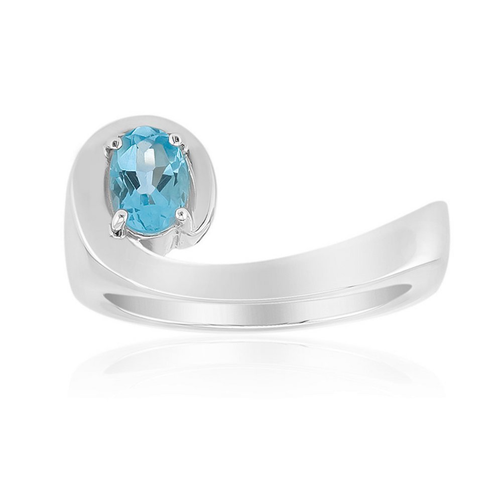 Cavill Solitärring Cavill Ring, 0,39 ct blauer Apatit, 925 Sterling Silber, oval (1-tlg) von Cavill