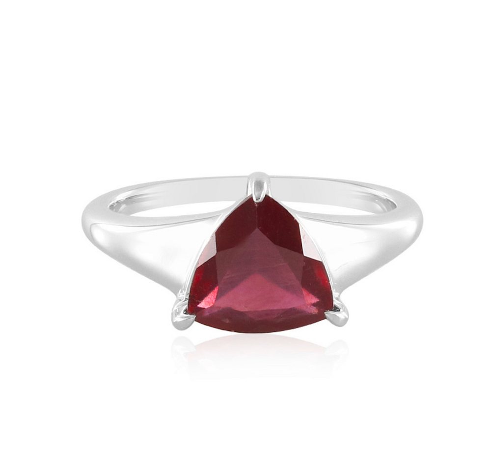 Cavill Solitärring Schicker Madagaskar Rubin Trilliant Silber Ring, 2,17ct (1-tlg) von Cavill