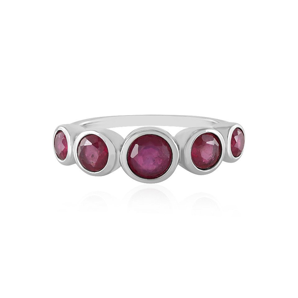 Cavill Silberring Madagaskar-Rubin Platinplattierter Silberring, 2,883ct (1-tlg) Cavill Silberring Madagaskar-Rubin Platinplattierter Silberring, 2,883ct (1-tlg) von Cavill