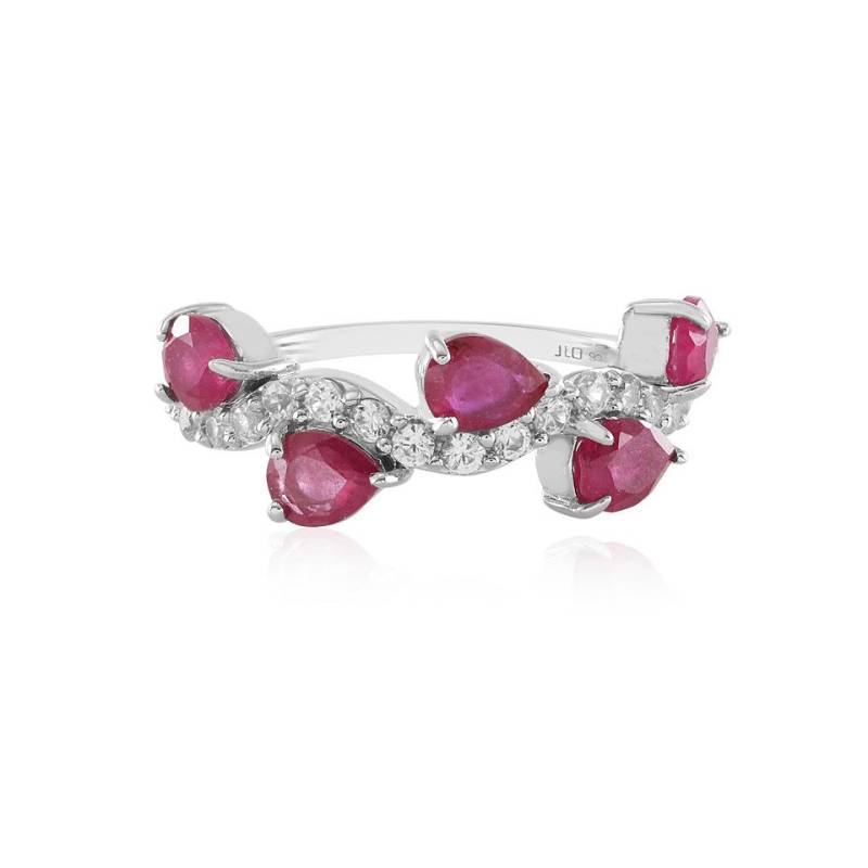 J Classics Silberring Madagaskar-Rubin-Silberring von J Classics