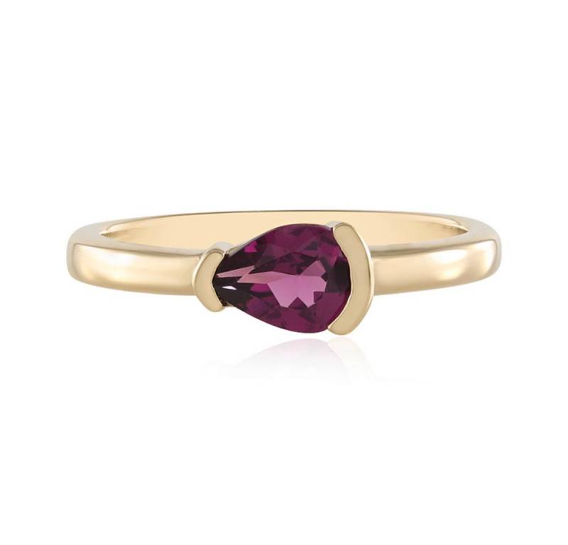 Cavill Solitärring Granat Tropfen Ring 0,70 ct, Sterlingsilber vergoldet, Damen (1-tlg) von Cavill