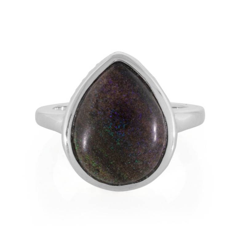 Cavill Silberring Australischer Matrix Opal Tropfen Sterling Silber Ring, 3,97ct (1-tlg) von Cavill