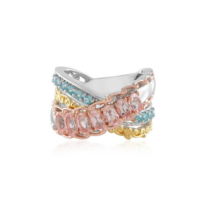 J Classics Silberring Morganite Silver Ring (Gems en Vogue) (1-tlg) von J Classics