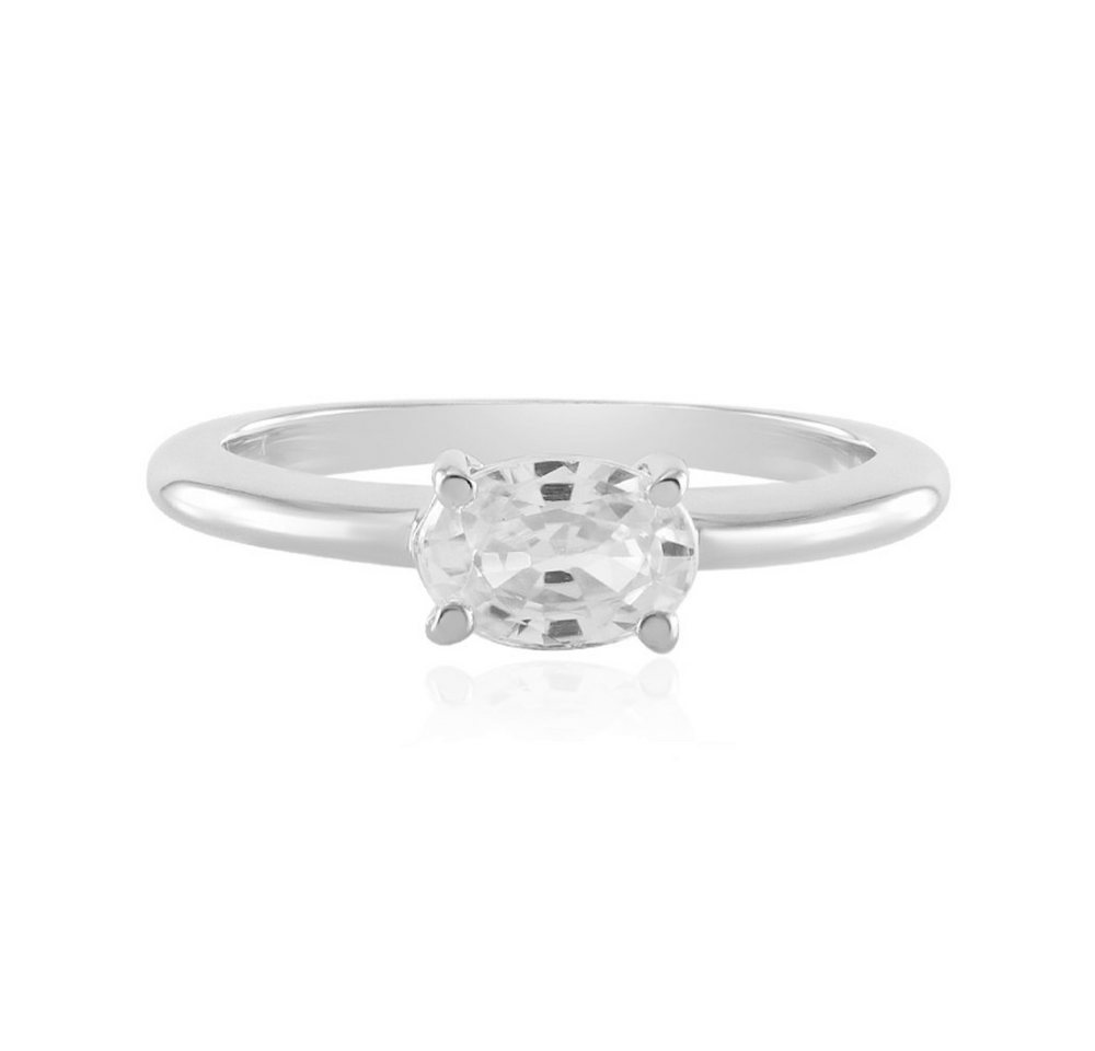 Cavill Solitärring Cavill Zirkonring 0,97 ct platin., 925 Silber, oval, Damen (1-tlg) von Cavill