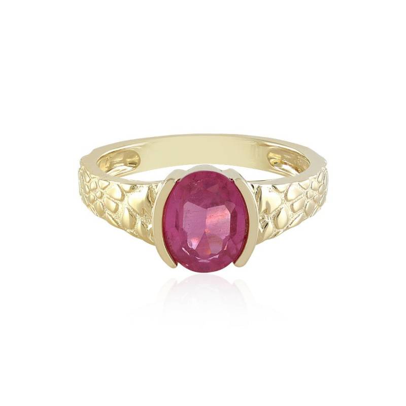 J Classics Silberring Pinkfarbener Madagaskar-Saphir-Silberring von J Classics