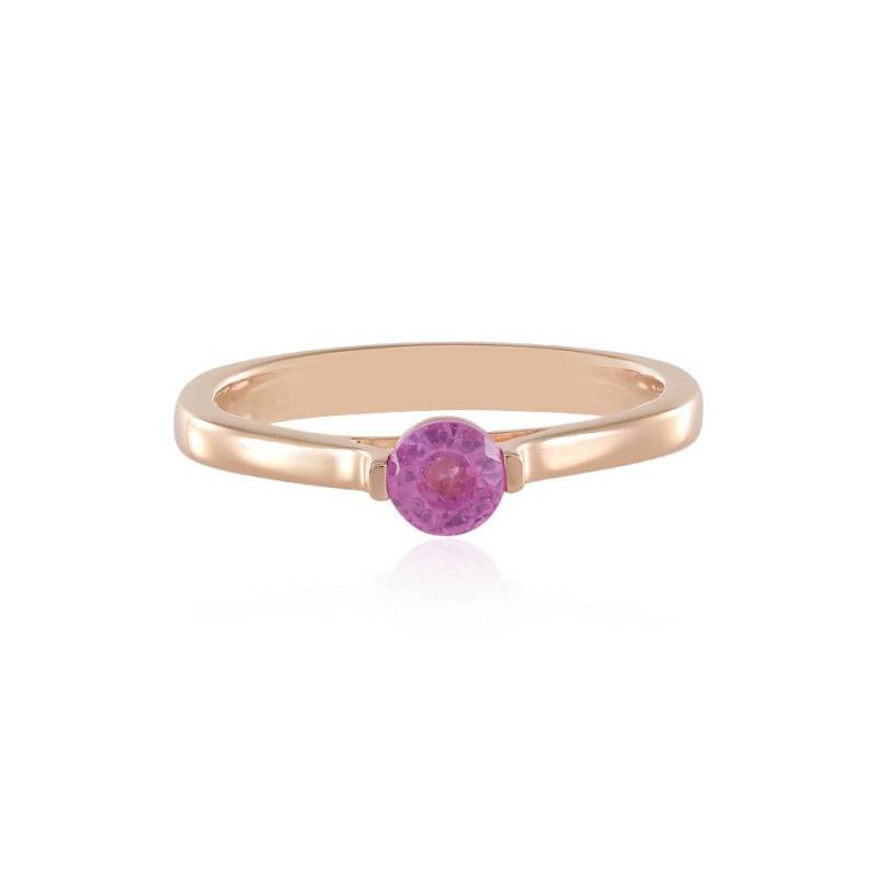 J Classics Silberring Pinkfarbener Madagaskar-Saphir-Silberring von J Classics