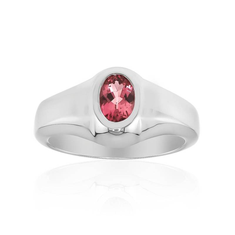 J Classics Silberring Schicker ovaler brasilianischer rosa Turmalin Silberring, 0,383ct (1-tlg) von J Classics