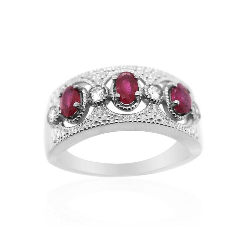 J Classics Silberring Ruby Silver Ring (1-tlg) von J Classics