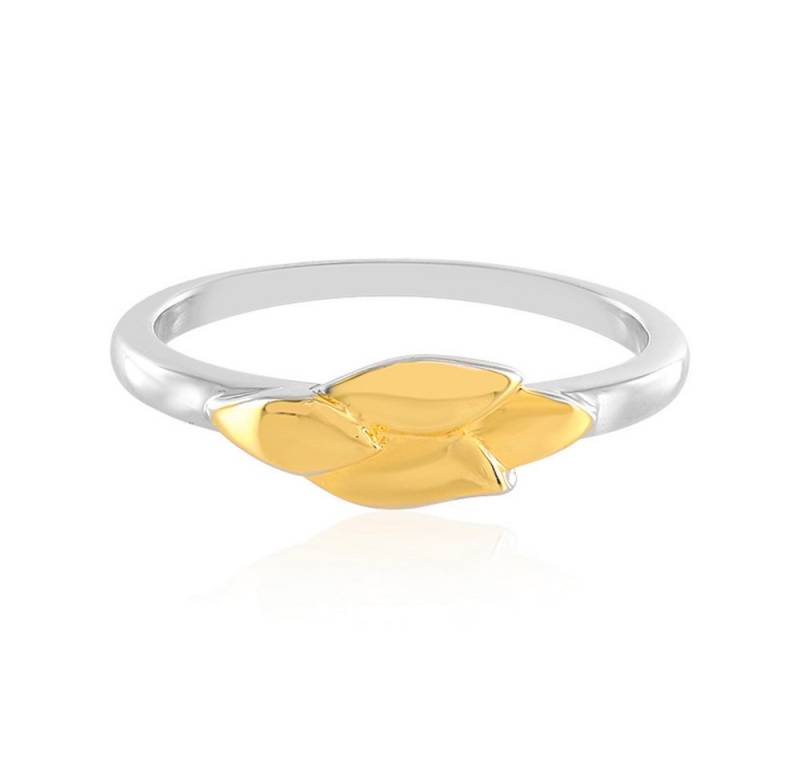 Cavill Silberring Silberring 925 Sterling, vergoldetes Lippenmotiv, elegant Damen (1-tlg) von Cavill