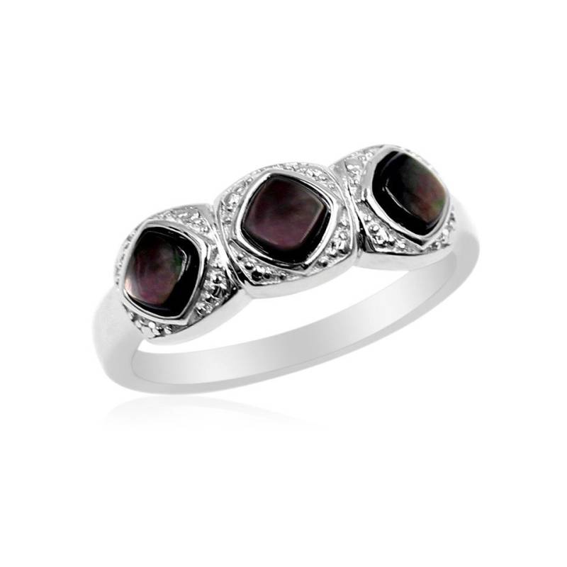 J Classics Silberring Schicker Chinesischer Perlmutt Sterling Silber Ring (1-tlg) von J Classics