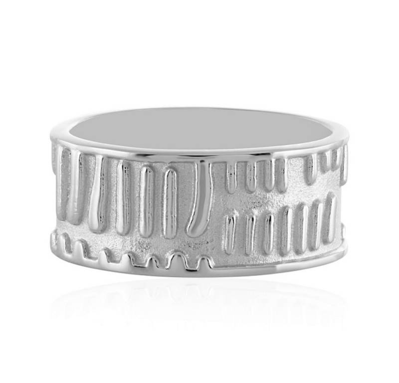 Cavill Silberring Cavill Ring aus 925er platin Silber, 21x21 mm, Tropfen-Design (1-tlg) von Cavill