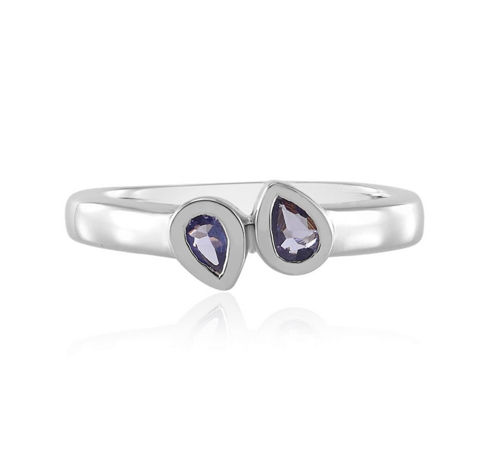 Cavill Silberring Cavill Tansanit 0,25 ct Ring Sterlingsilber platin Tropfenform Damen (1-tlg) von Cavill