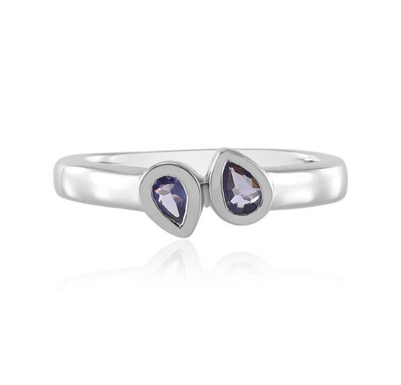 Cavill Silberring Cavill Tansanit 0,25 ct Ring Sterlingsilber platin Tropfenform Damen (1-tlg) von Cavill