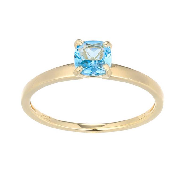 Cavill Solitärring Cavill Ring Sterlingsilber vergoldet, 0,52 ct blauer Topas (1-tlg) von Cavill