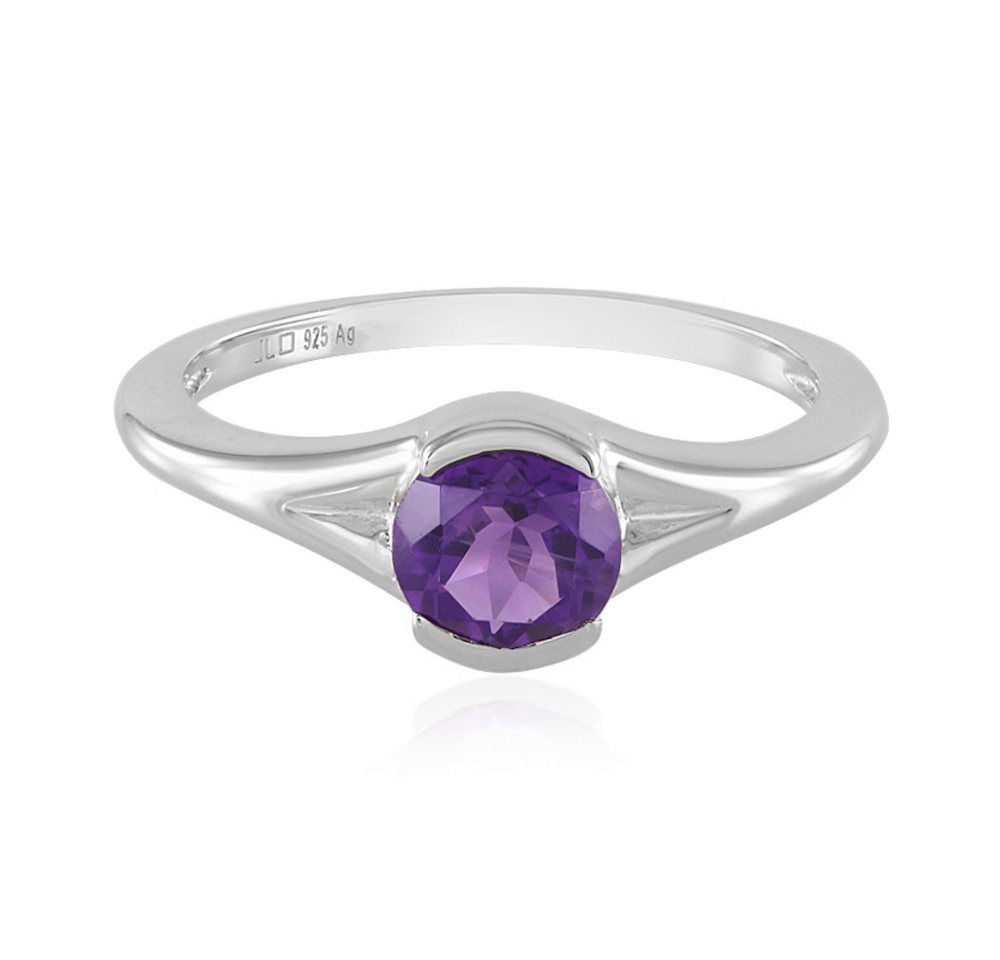 Cavill Solitärring Sibirischer Amethyst Ring 1,13 ct Silber platiert Eleganz Damen (1-tlg) von Cavill