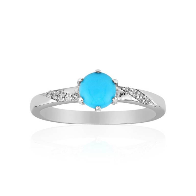 J Classics Silberring Sleeping Beauty-Türkis-Silberring von J Classics