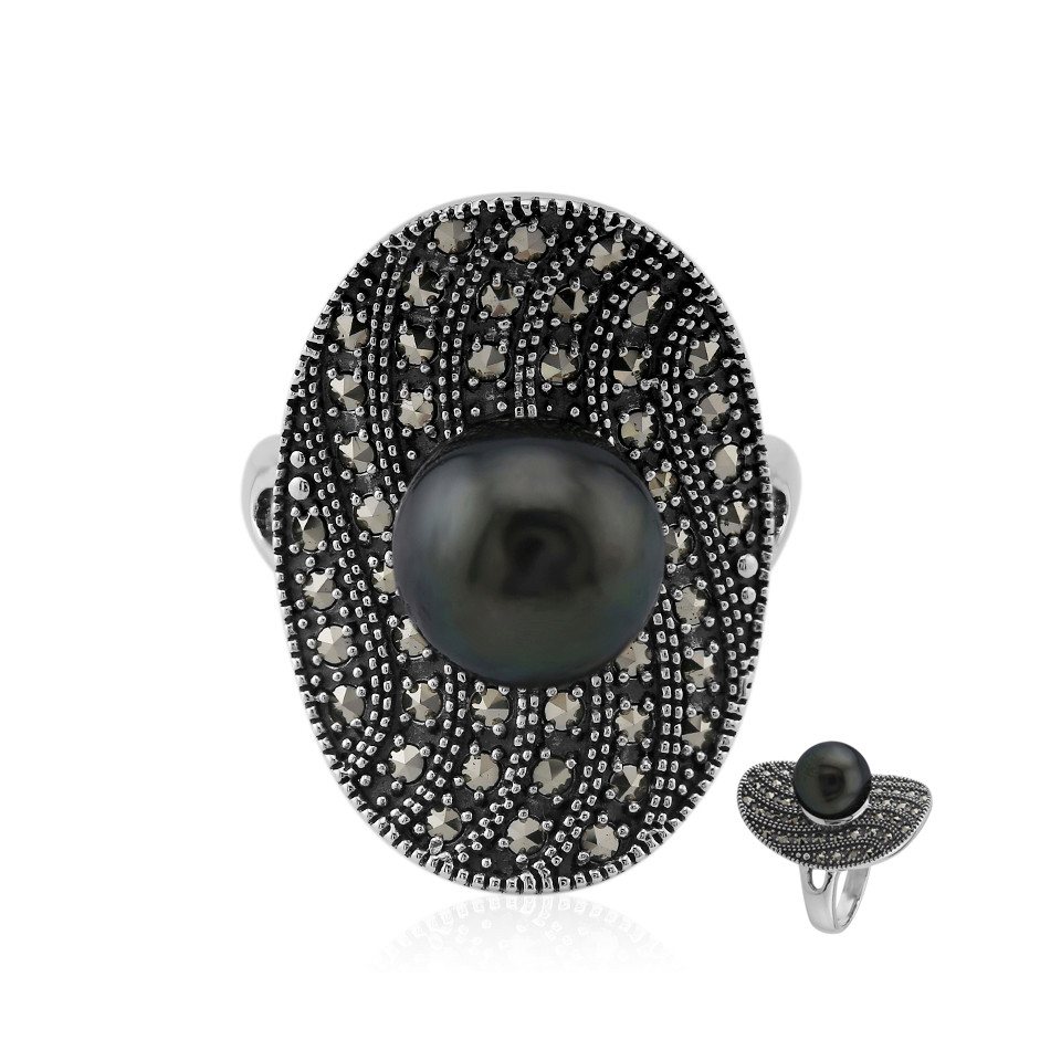 J Classics Silberring Tahitian Pearl Silver Ring (Annette classic) (1-tlg) von J Classics