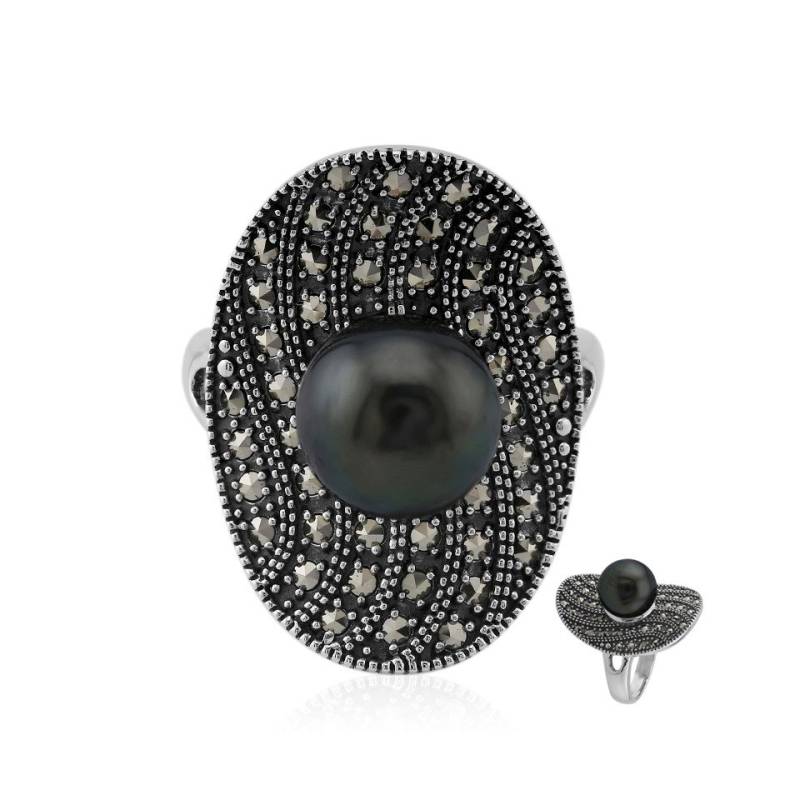 J Classics Silberring Tahitian Pearl Silver Ring (Annette classic) (1-tlg) von J Classics