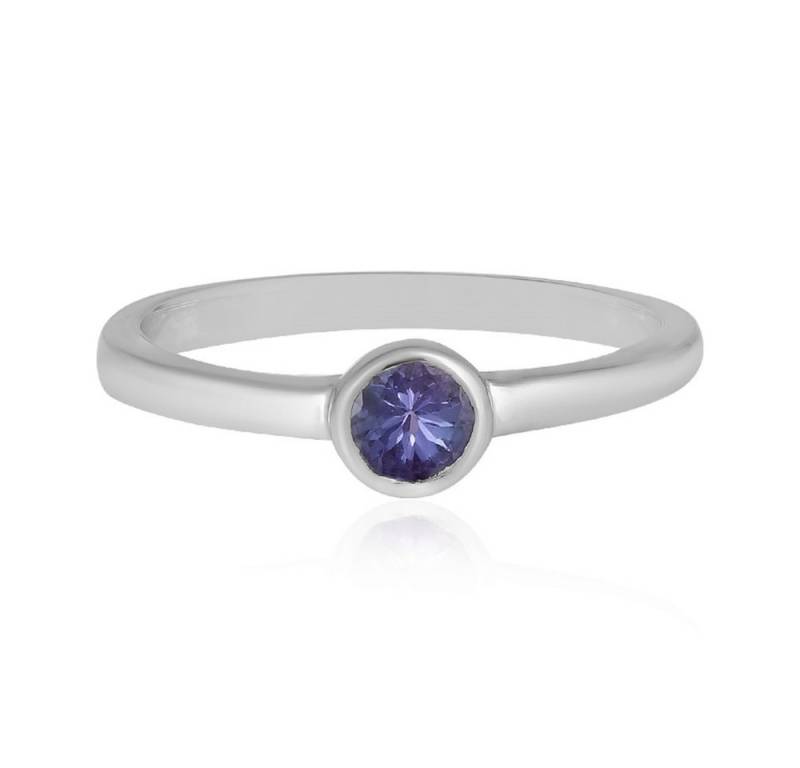 Cavill Solitärring Cavill Ring Tansanit 0,25 ct Rundschliff 925 Sterling Silber Damen (1-tlg) von Cavill