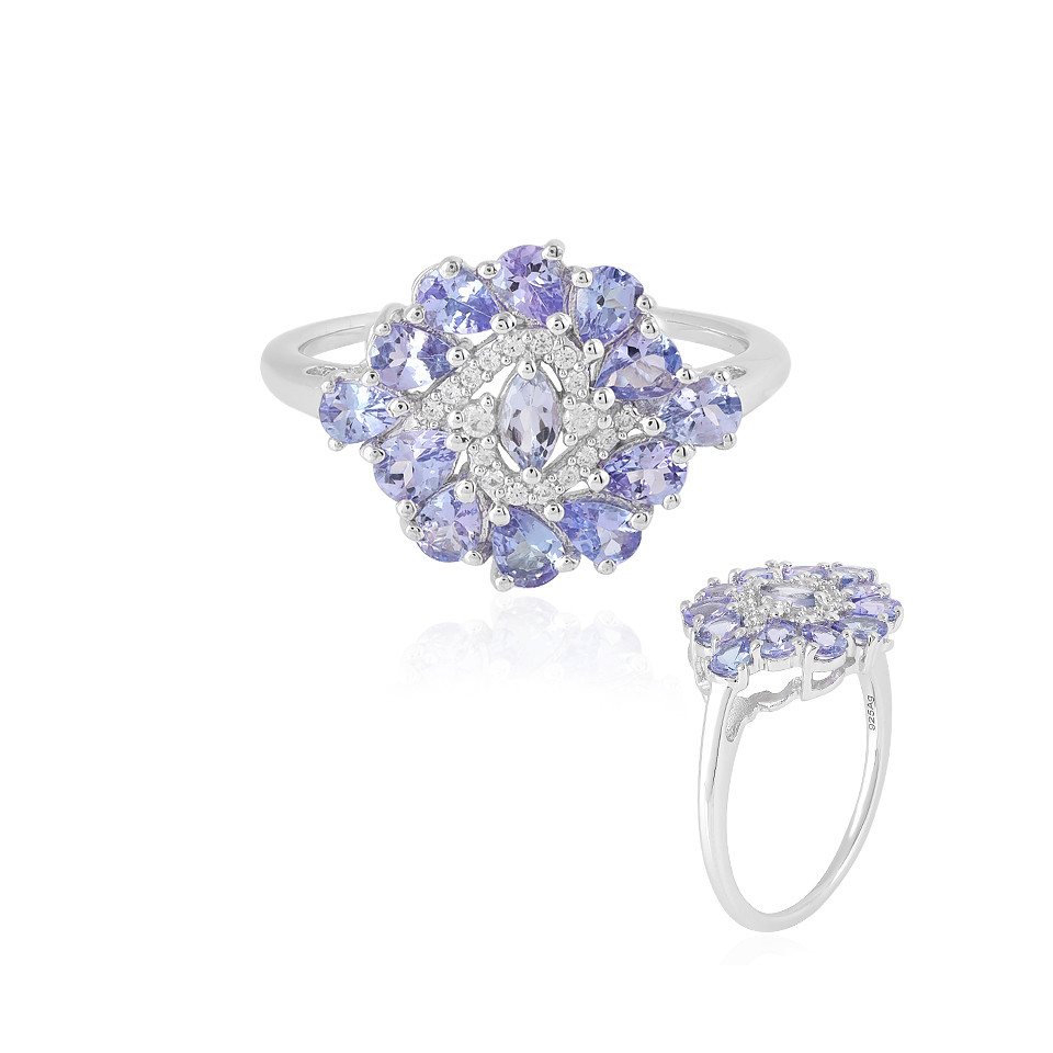 J Classics Silberring Tanzanite Silver Ring (1-tlg) von J Classics