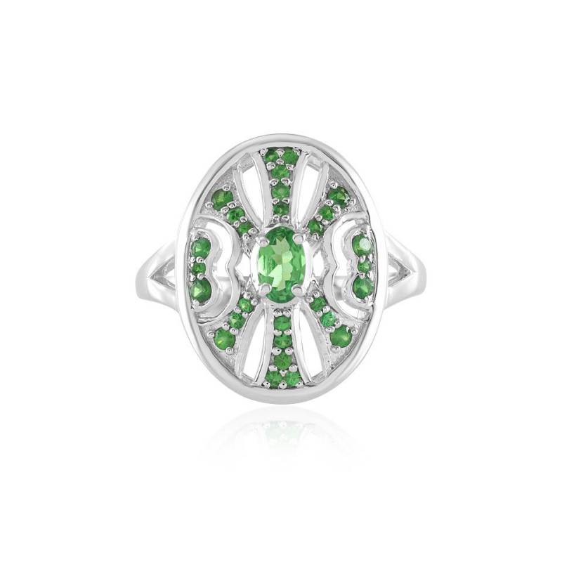 J Classics Silberring Tsavorite Silver Ring (1-tlg) von J Classics