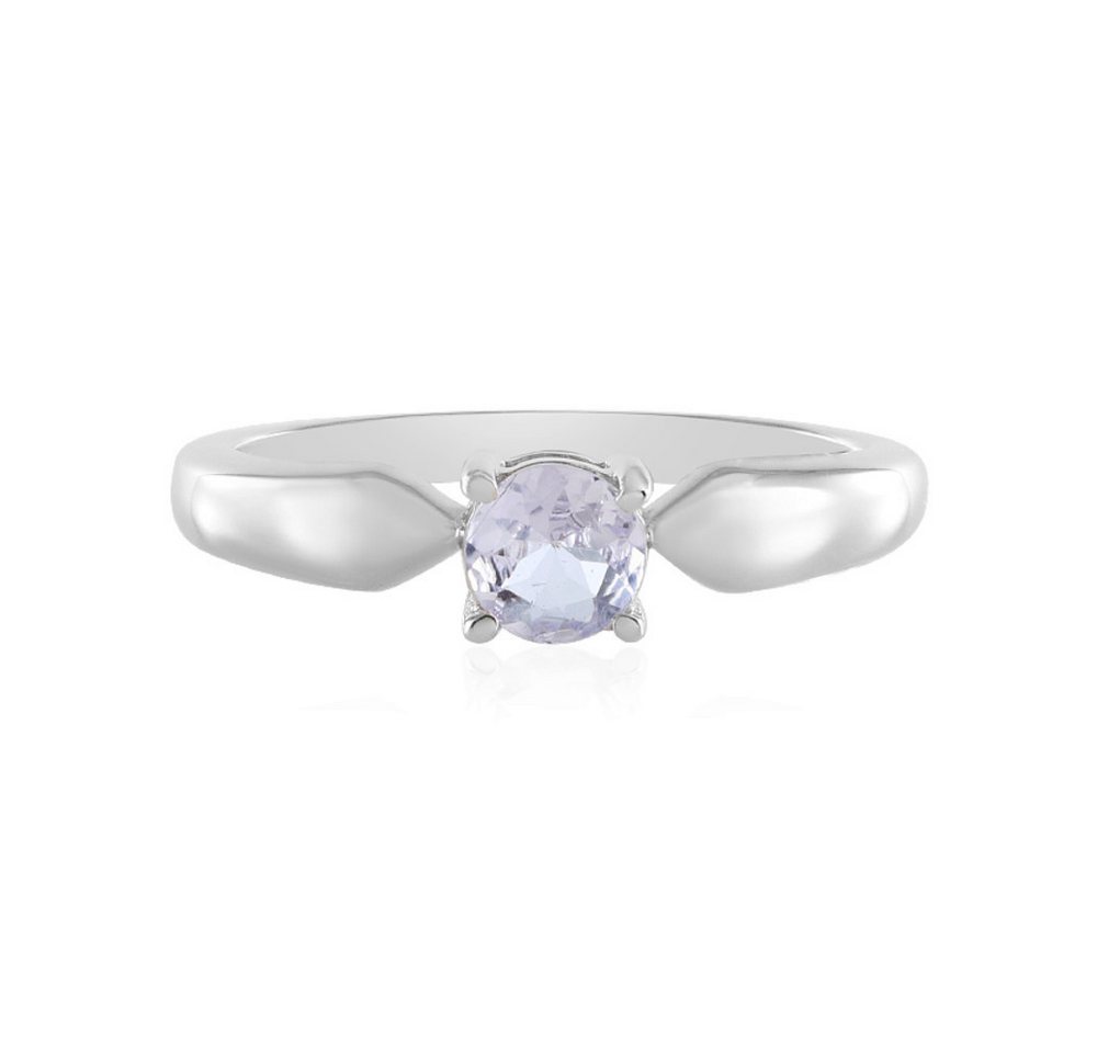 Cavill Solitärring Cavill Ring Sterlingsilber platin., 0,41 ct runder Tansanit blau (1-tlg) von Cavill