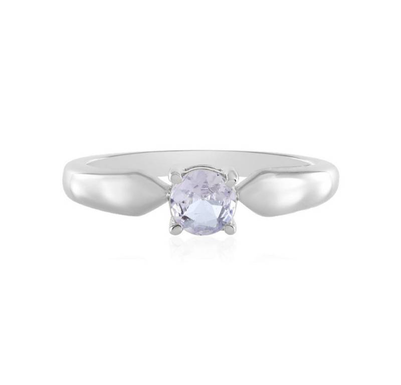 Cavill Solitärring Cavill Ring Sterlingsilber platin., 0,41 ct runder Tansanit blau (1-tlg) von Cavill
