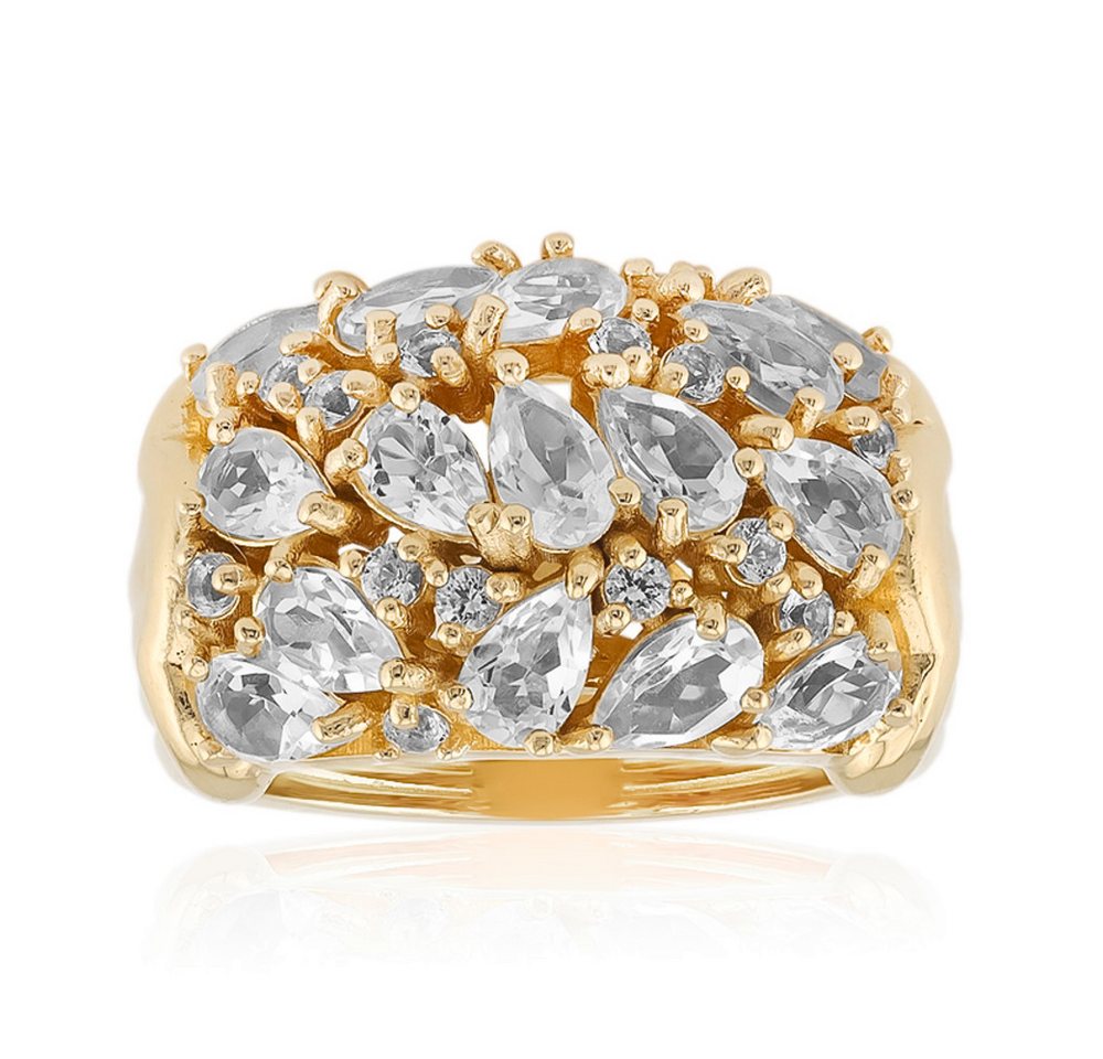 Cavill Silberring Cavill Ring aus 925er Sterlingsilber, vergoldet, Topas 3,88 ct (1-tlg) von Cavill