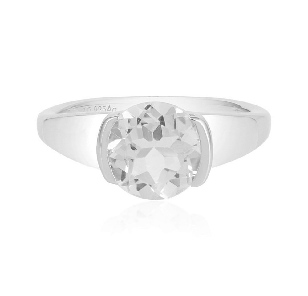 Cavill Solitärring Cavill Weißtopas Ring 2,24 ct Sterlingsilber 925 plattiert Damen (1-tlg) von Cavill