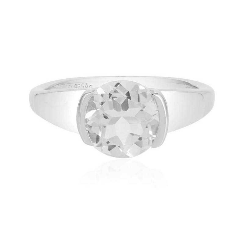 Cavill Solitärring Cavill Weißtopas Ring 2,24 ct Sterlingsilber 925 plattiert Damen (1-tlg) von Cavill